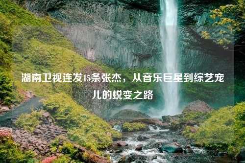 湖南卫视连发15条张杰，从音乐巨星到综艺宠儿的蜕变之路