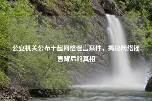 公安机关公布十起网络谣言案件，揭秘网络谣言背后的真相