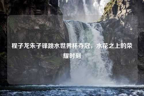 程子龙朱子锋跳水世界杯夺冠，水花之上的荣耀时刻