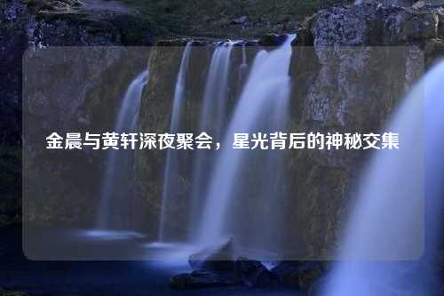 金晨与黄轩深夜聚会，星光背后的神秘交集